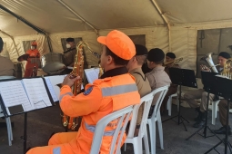 Bombeiros participam do lançamento da Campanha de vacinação contra a gripe em Montes Claros