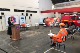 12º BBM de Patos  de Minas recebe doação de materiais para enfrentamento ao período de estiagem