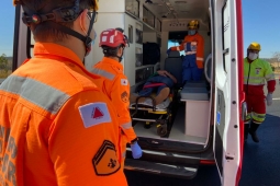 5º BBM realiza simulado de acidente em rodovia