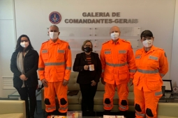 Comando recebe visita de coordenadora do Gabinete de Segurança e Inteligência