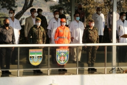 Soldado do CBMMG é homenageada pelo Colégio Militar por toda sua força e ótimo desempenho no CFSD