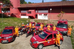 11°BBM participa simulado de evacuação em conjunto com outras instituições