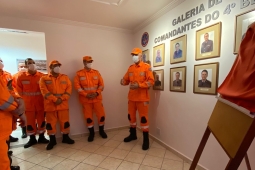 O 4° Batalhão de Bombeiros Militar inaugura sua nova Galeria de Comandantes
