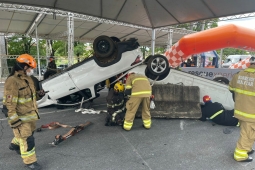 Grande simulado veicular reúne bombeiros militares de todo o país