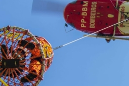 Após simulação, bombeiros e integrantes do SAAV atendem ocorrência real de pessoa ilhada