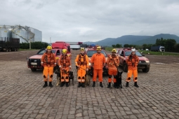 Bombeiros de Minas estão no Rio Grande do Sul para apoiar operações de busca por desaparecidos no Vale do Taquari