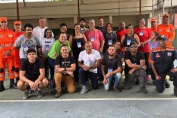 1º BBM realiza treinamento de voluntários da cidade de Nova Lima