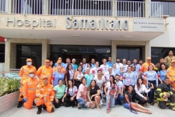 6º BBM promove simulado de evacuação no Hospital Samaritano