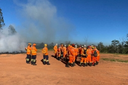 2º BBM participa de nivelamento de incêndio em vegetação