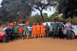 7º BBM e órgãos de meio ambiente orientam população sobre os riscos dos incêndios florestais no entorno do Parque Estadual da Lapa Grande
