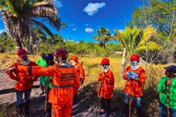 Bombeiros do Norte de Minas realizam treinamento contra os incêndios florestais