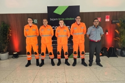 Bombeiros participam de importante evento da construção em Minas