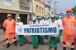 Alunos de escola cívico-militar participam de comemoração da Independência em São João Del Rei