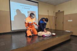 ABM realiza palestras de Primeiros Socorros na Escola Estadual Flávio dos Santos